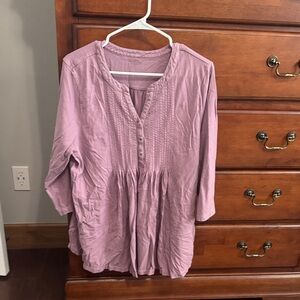 Coldwater Creek Lavender Tunic Top